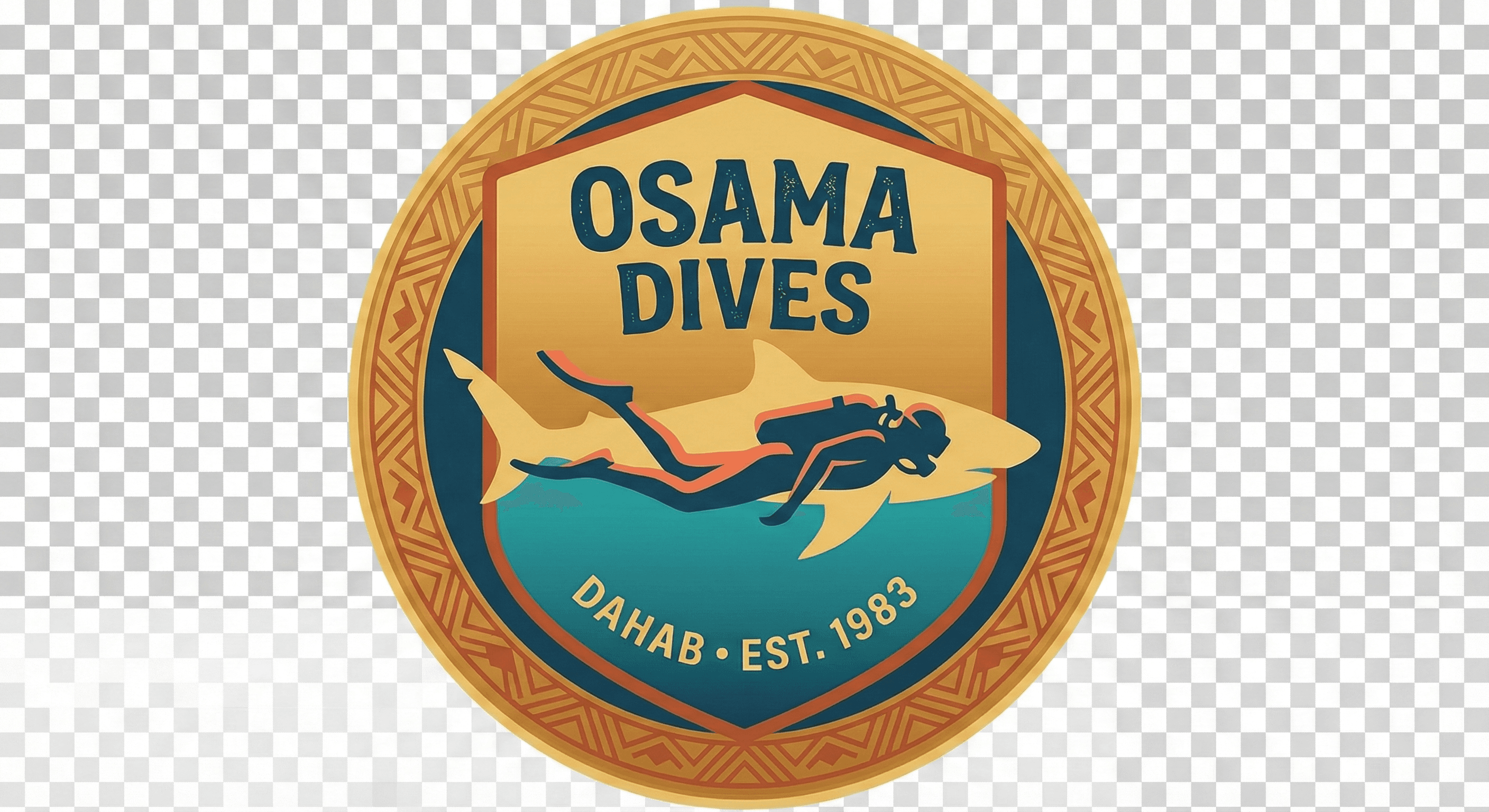OsamaDives Heritage Badge - Dahab Since 1983
